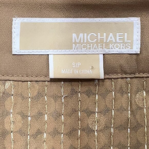 Michael Kors gold sequin holiday party tunic top, Small - Picture 3 of 4